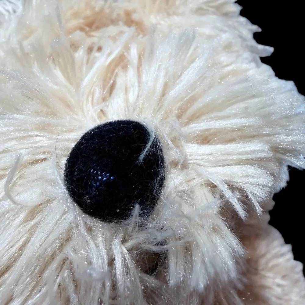 Vtg Boyds Bears Droopsley Plush Puppy Dog #3809052 Cream Beanbag 2005 9 In